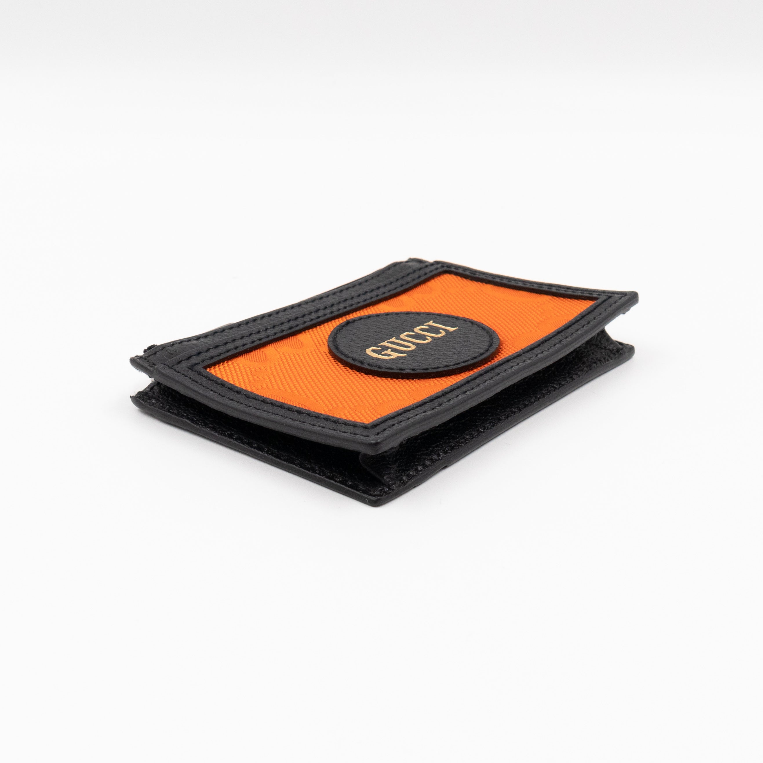 Off The Grid Zip Card Case Black & Orange