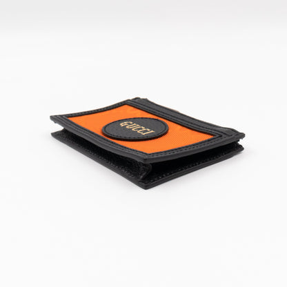 Off The Grid Zip Card Case Black & Orange