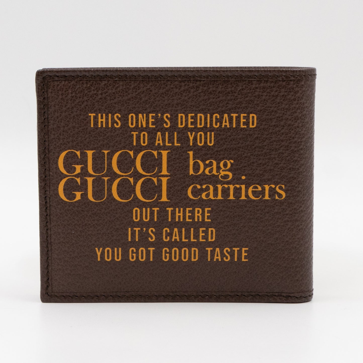 Gucci 100 Bi-Fold Wallet Brown Leather