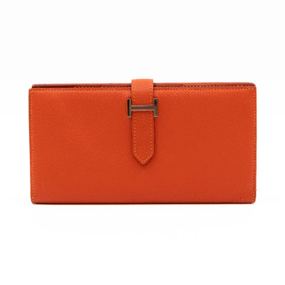 Bearn Wallet Orange Leather