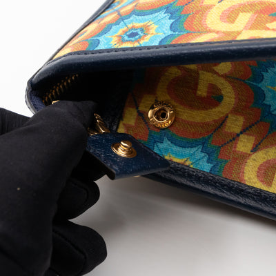 Gucci 100 Pouch Supreme Kaleidoscope Calfskin Leather