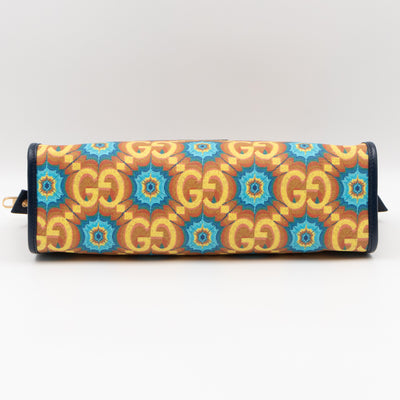 Gucci 100 Pouch Supreme Kaleidoscope Calfskin Leather