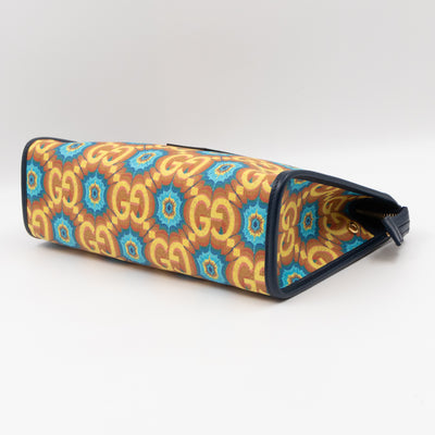 Gucci 100 Pouch Supreme Kaleidoscope Calfskin Leather