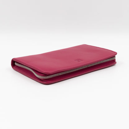 Amazona Zip Around Wallet Fuchsia Leather