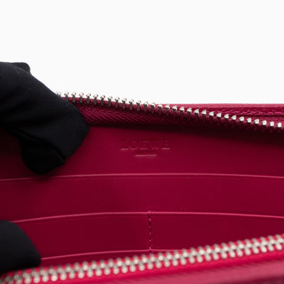 Amazona Zip Around Wallet Fuchsia Leather