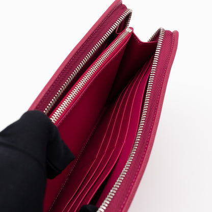 Amazona Zip Around Wallet Fuchsia Leather