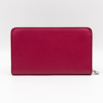 Amazona Zip Around Wallet Fuchsia Leather