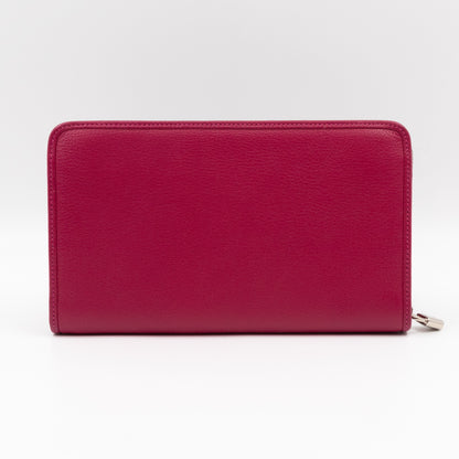 Amazona Zip Around Wallet Fuchsia Leather