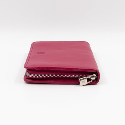 Amazona Zip Around Wallet Fuchsia Leather