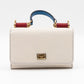Sicily Von Bag White Dauphine Leather