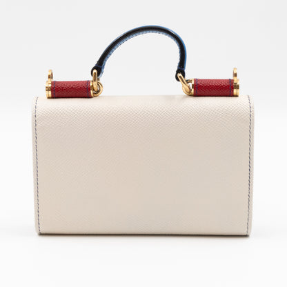 Sicily Von Bag White Dauphine Leather