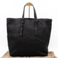 Vertical Tote Small Intrecciato Black Leather