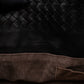 Vertical Tote Small Intrecciato Black Leather