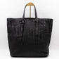Vertical Tote Small Intrecciato Black Leather