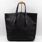 Vertical Tote Small Intrecciato Black Leather