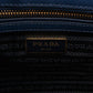 Galleria Small Double Zip Blue Saffiano