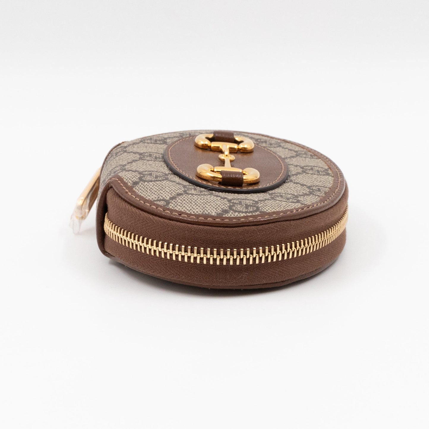 Horsebit 1955 Coin Case Oval Round GG Supreme Brown