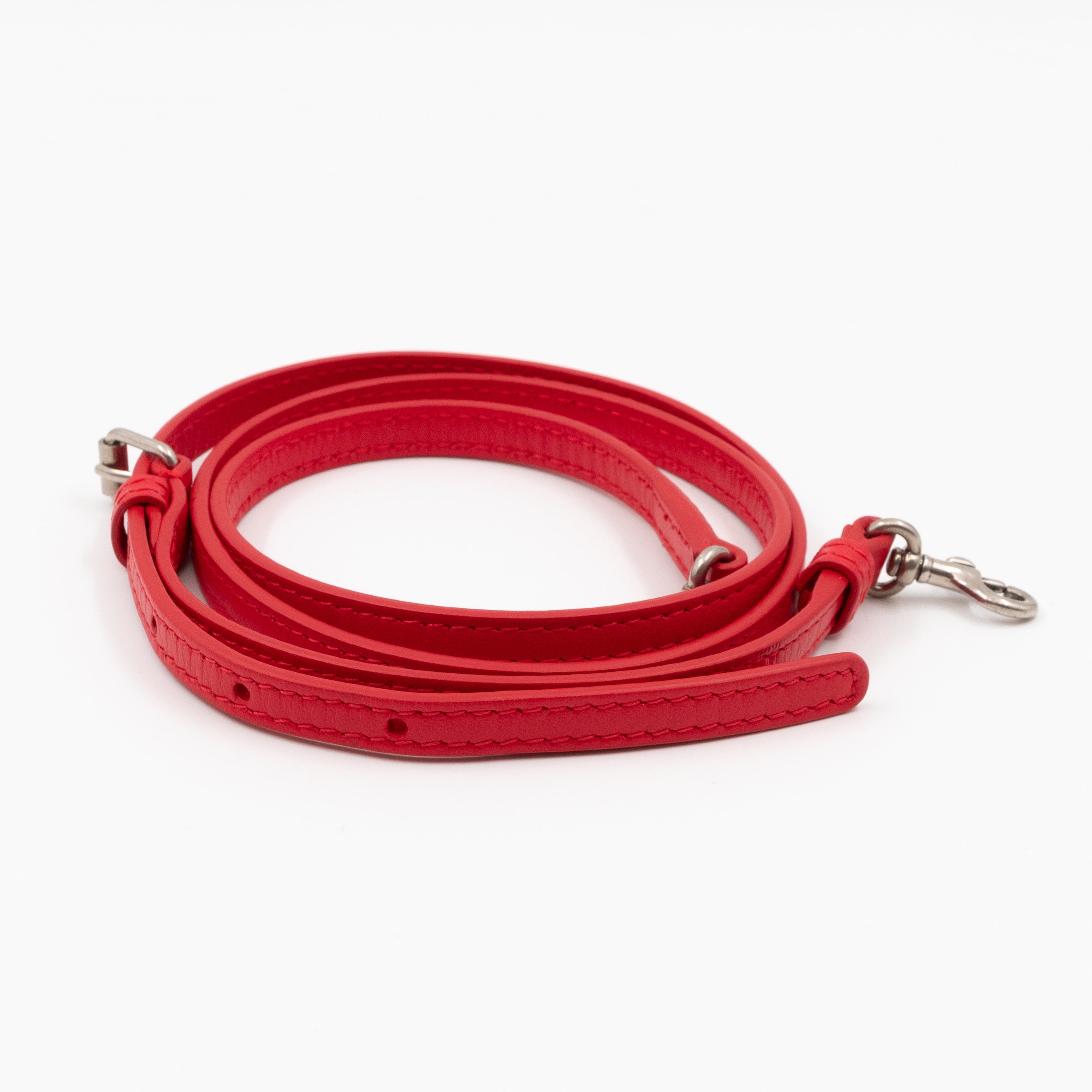 Logo Lunch Box Bag Red Resin & Leather