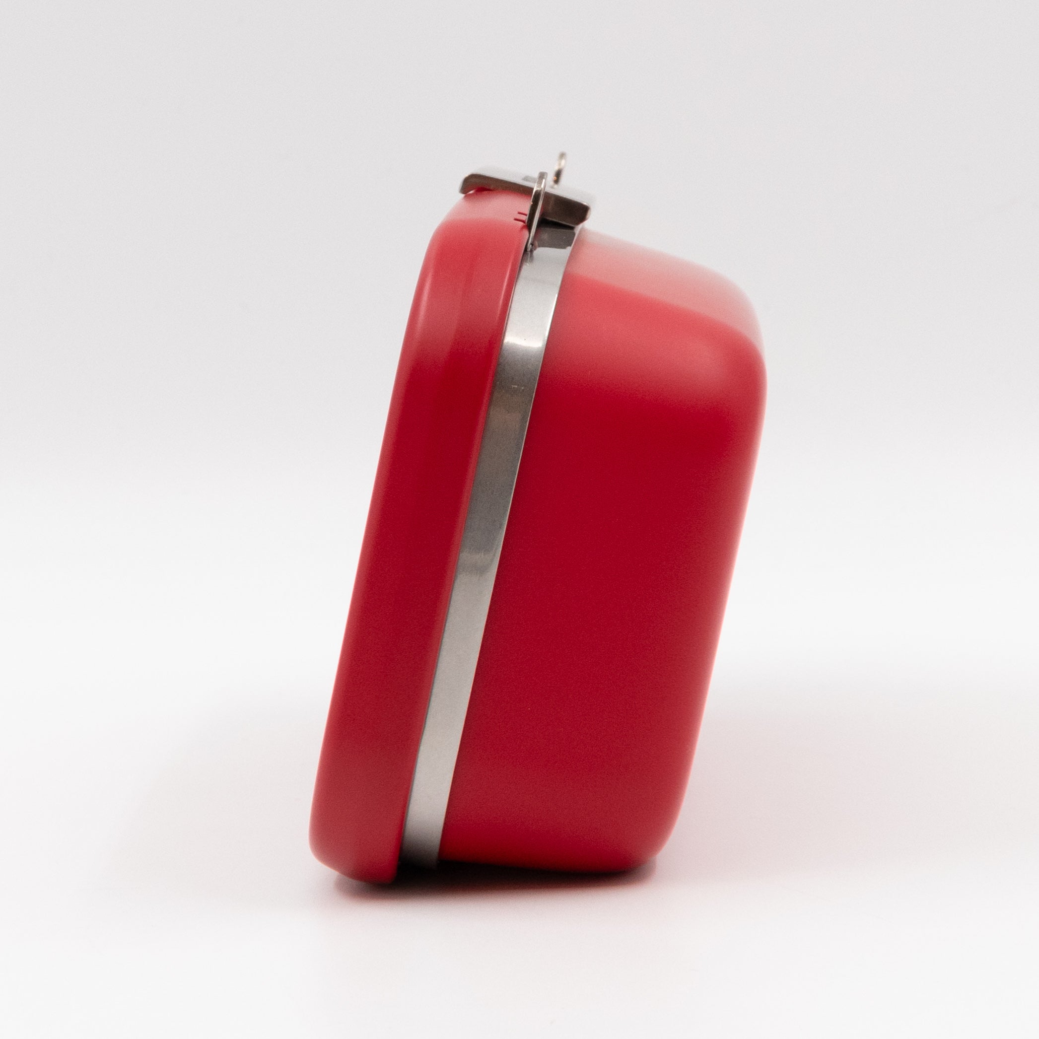 Logo Lunch Box Bag Red Resin & Leather