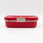 Logo Lunch Box Bag Red Resin & Leather