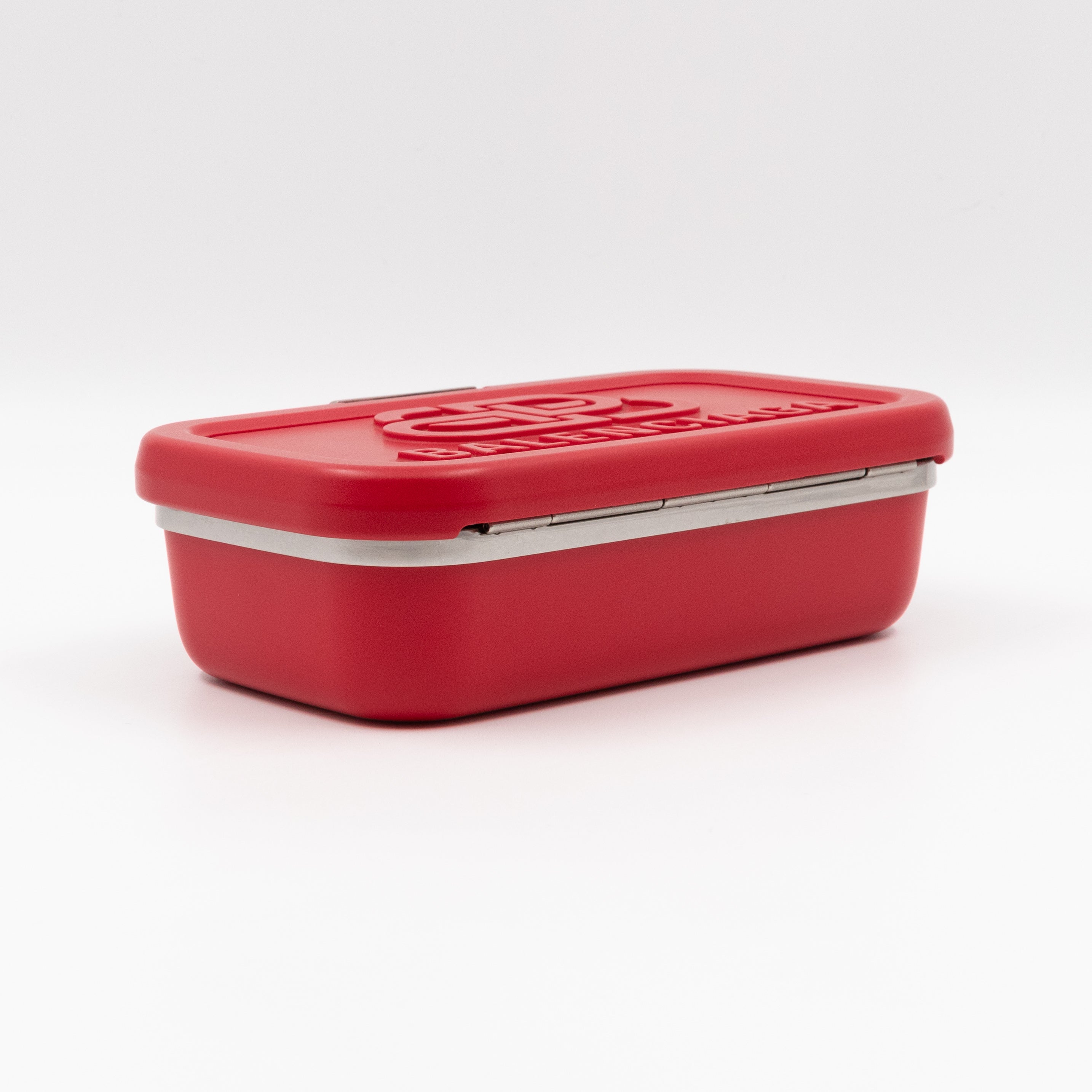 Logo Lunch Box Bag Red Resin & Leather