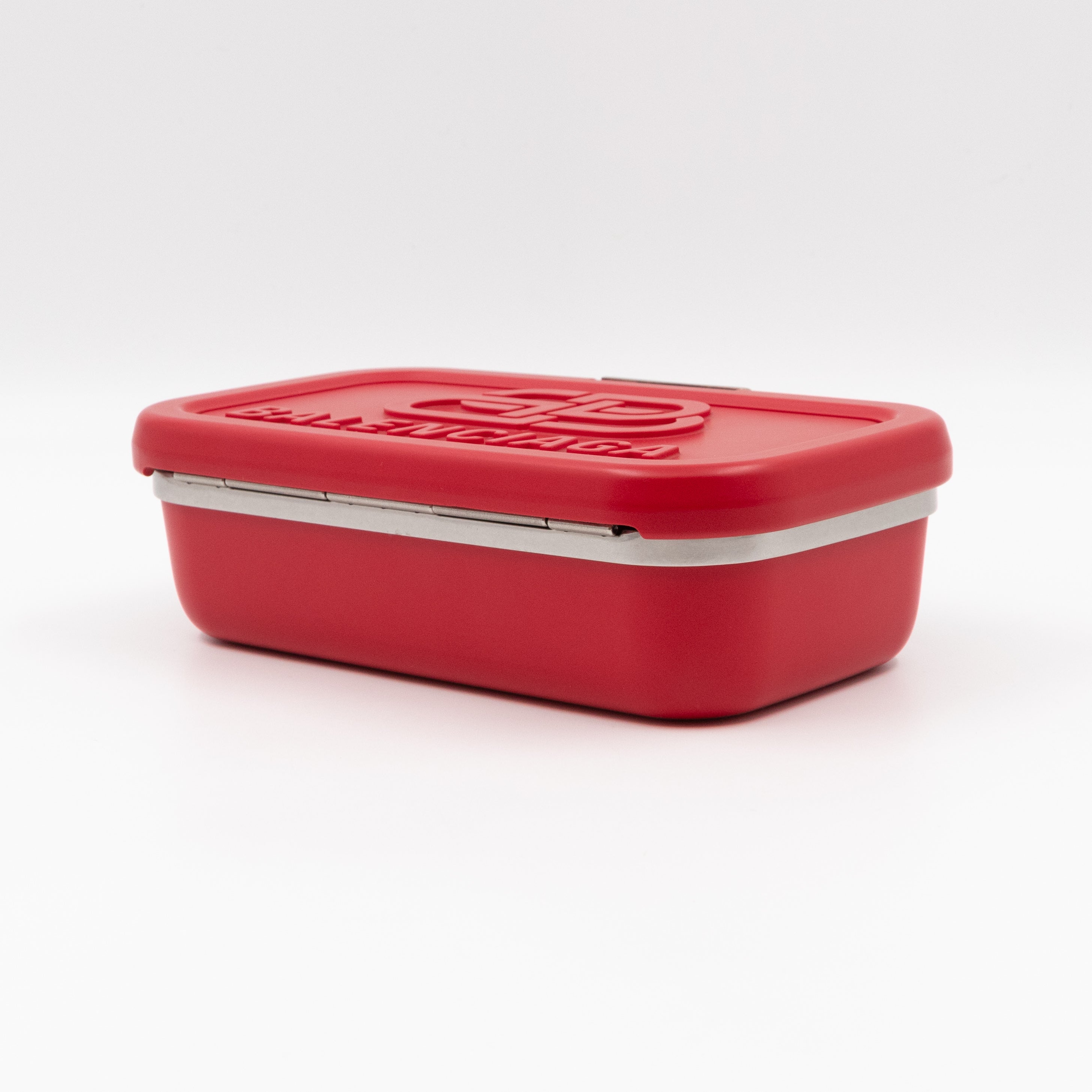 Logo Lunch Box Bag Red Resin & Leather