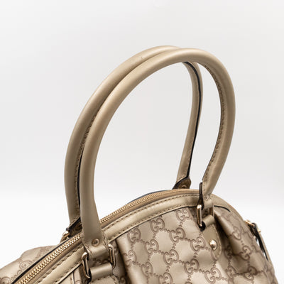 Sukey Boston Two-way Shoulder Bag Guccissima Leather Champagne