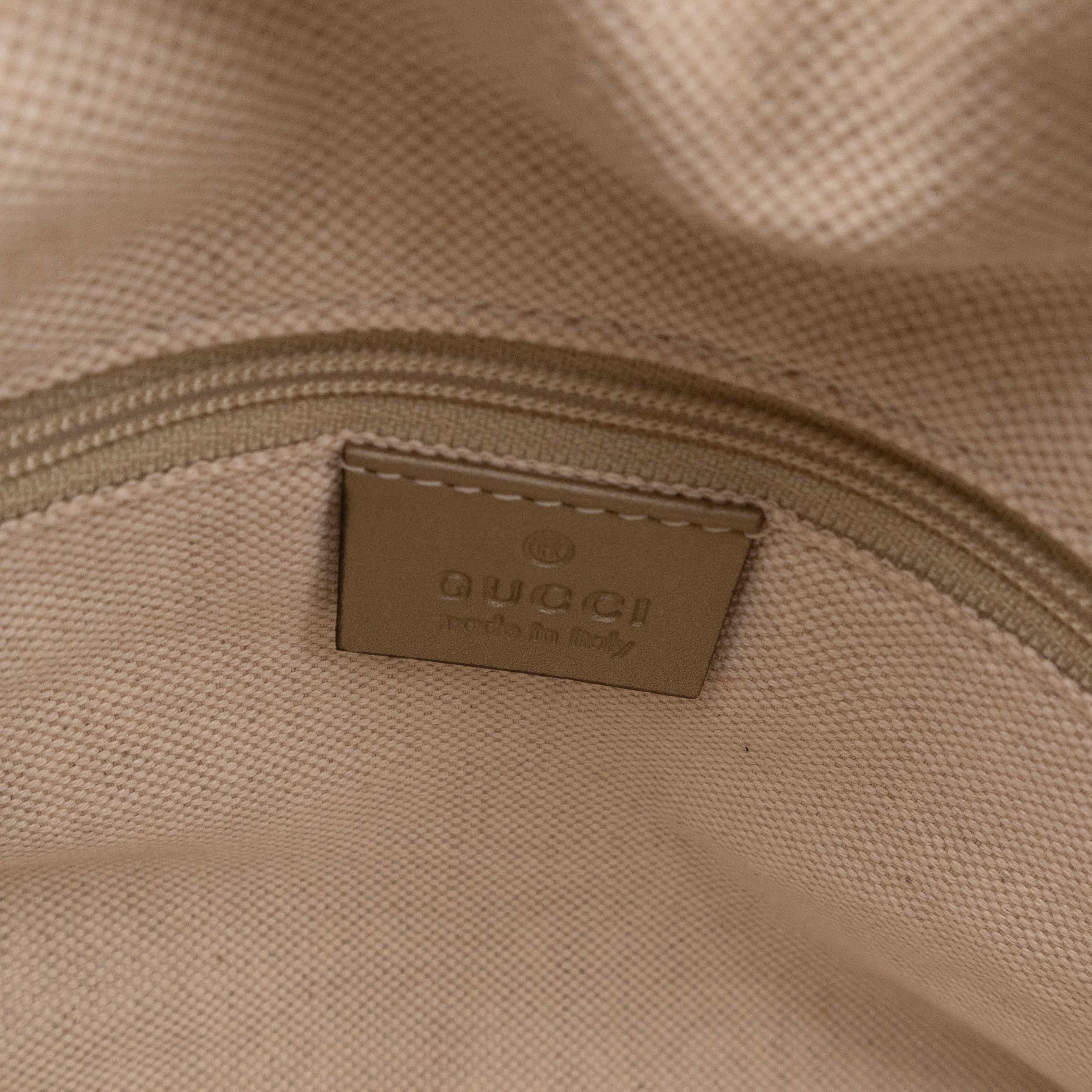 Sukey Boston Two-way Shoulder Bag Guccissima Leather Champagne