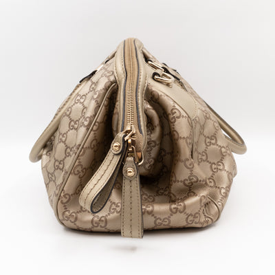 Sukey Boston Two-way Shoulder Bag Guccissima Leather Champagne