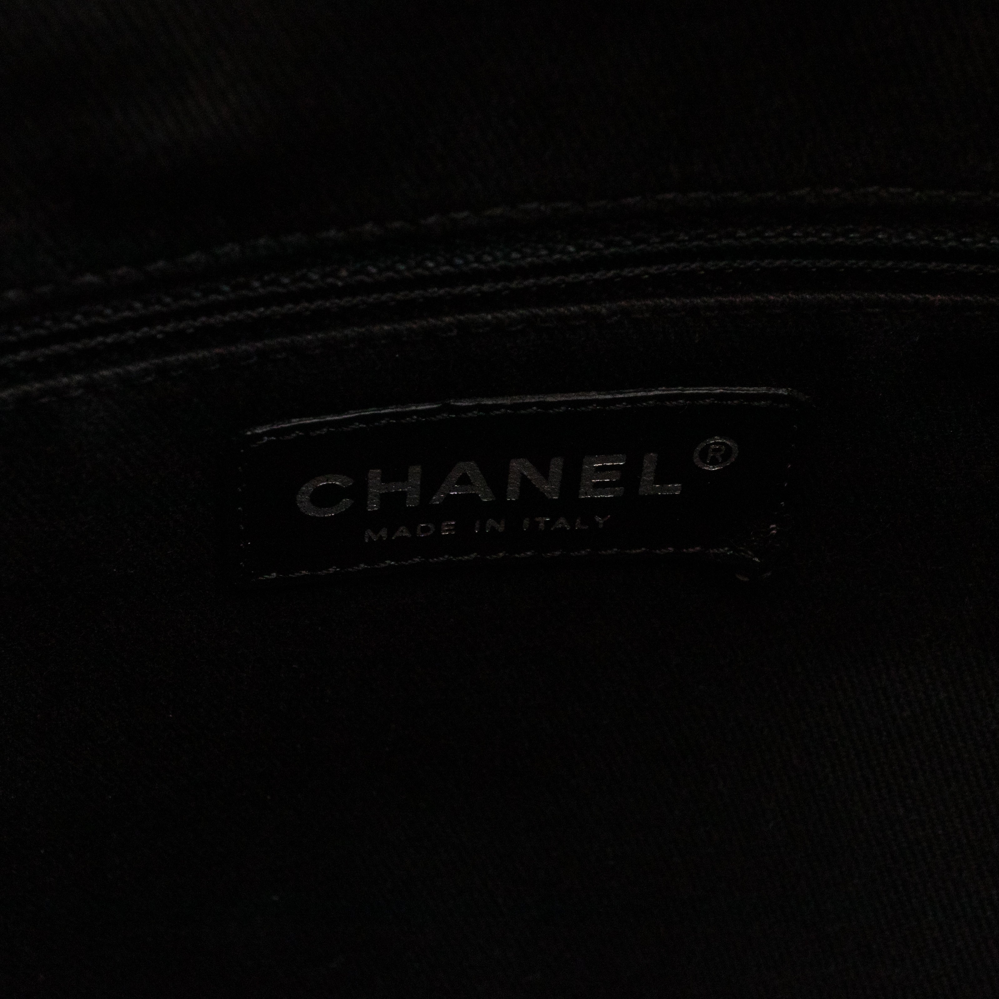 Lady Braid Shopping Tote Black Leather