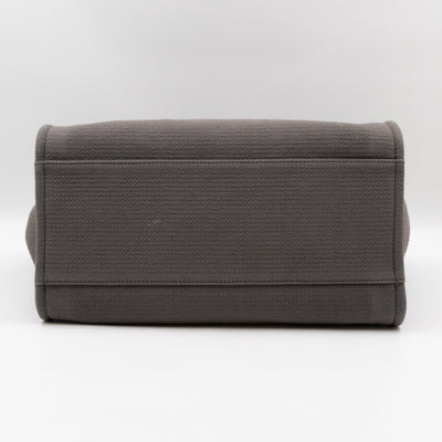 Deauville Fabric Large Tote with Pouch Grey Canvas