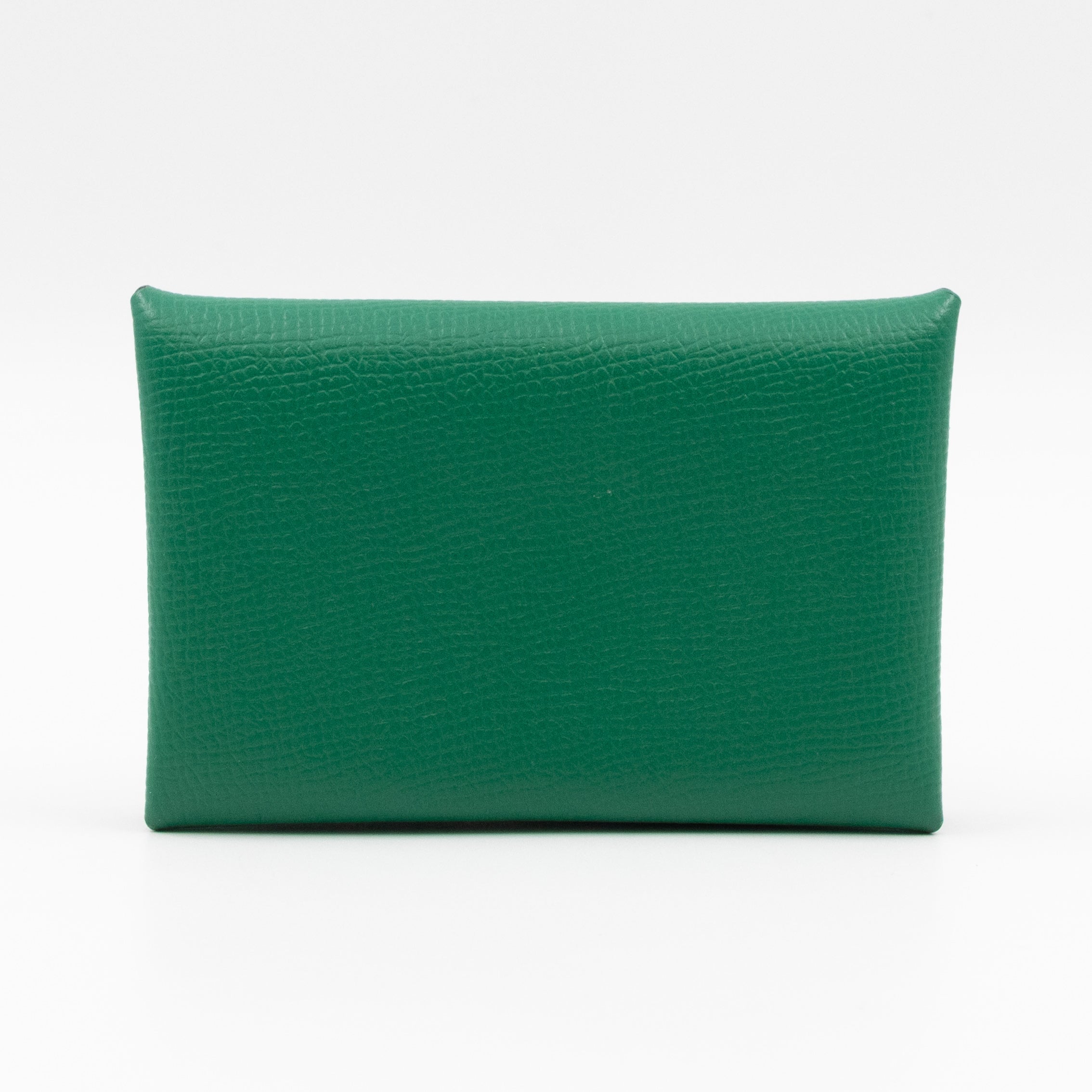 Calvi Card Holder Green Leather