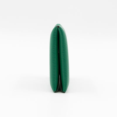 Calvi Card Holder Green Leather