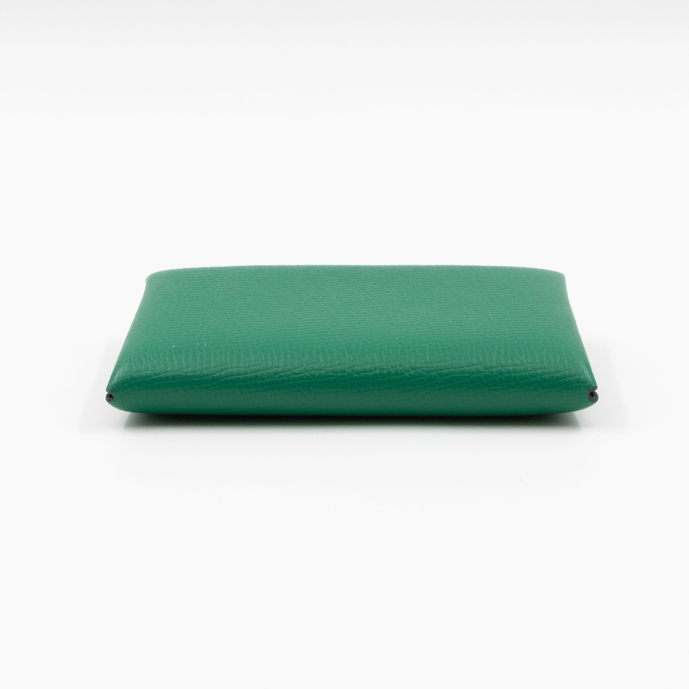 Calvi Card Holder Green Leather