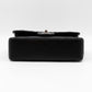 Classic Double Flap Small Black Lambskin Silver