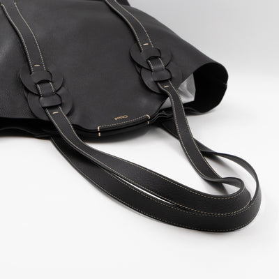 Darryl Tote Bag Black Leather