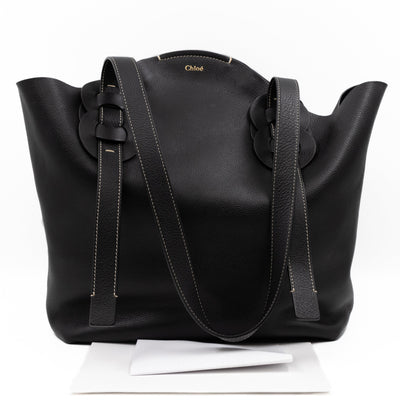 Darryl Tote Bag Black Leather