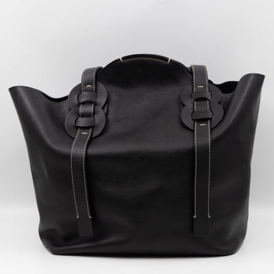 Darryl Tote Bag Black Leather