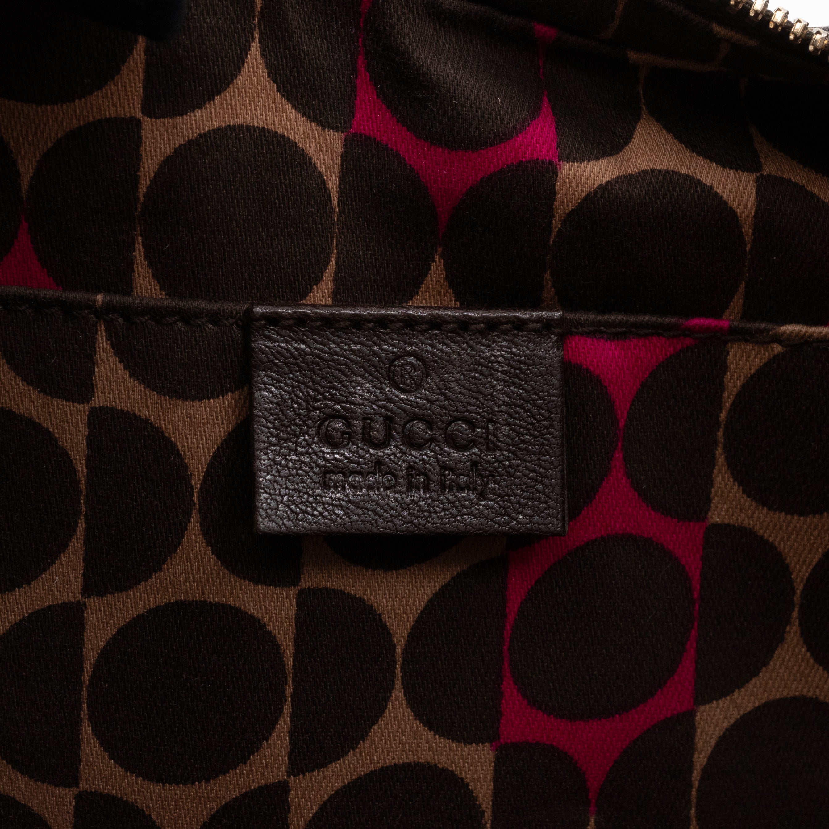 Duchessa Half Moon Hobo Vintage Shoulder Bag Brown Leather