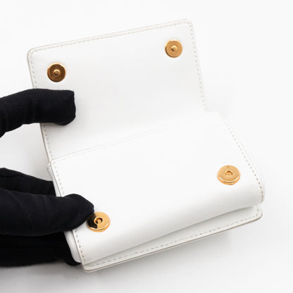 DG Girls Micro Bag White Leather