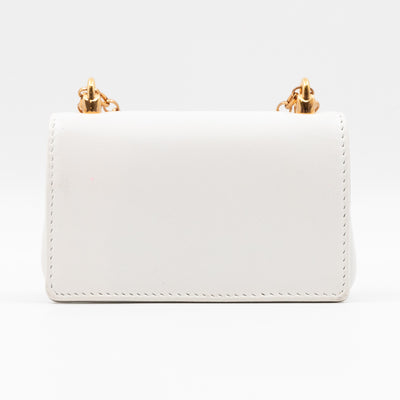 DG Girls Micro Bag White Leather