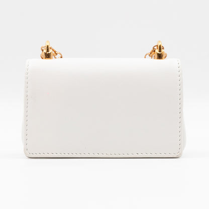 DG Girls Micro Bag White Leather