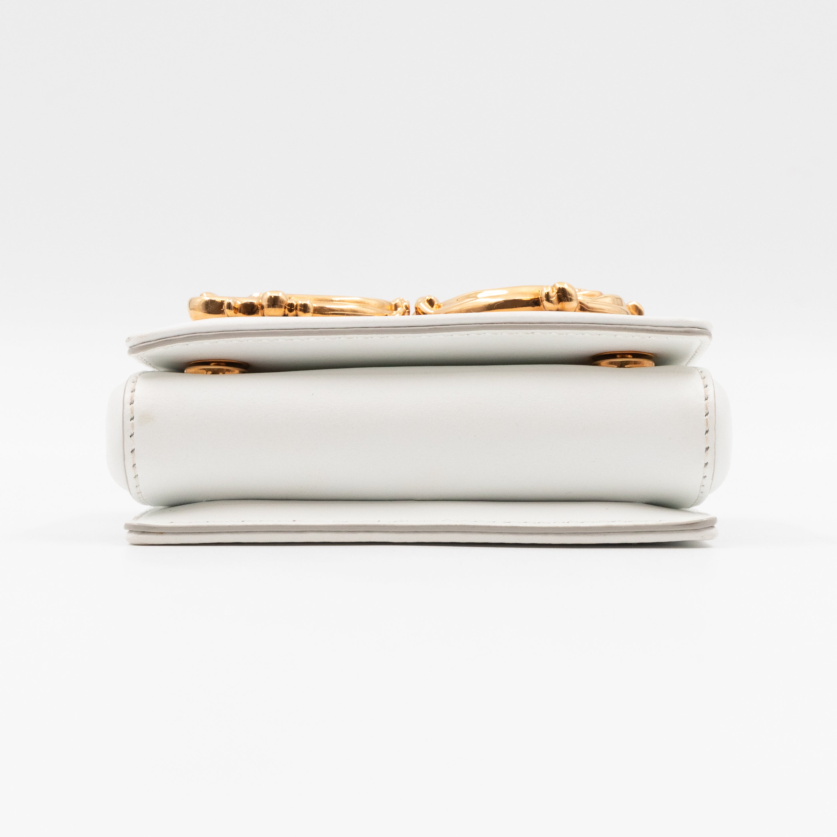 DG Girls Micro Bag White Leather
