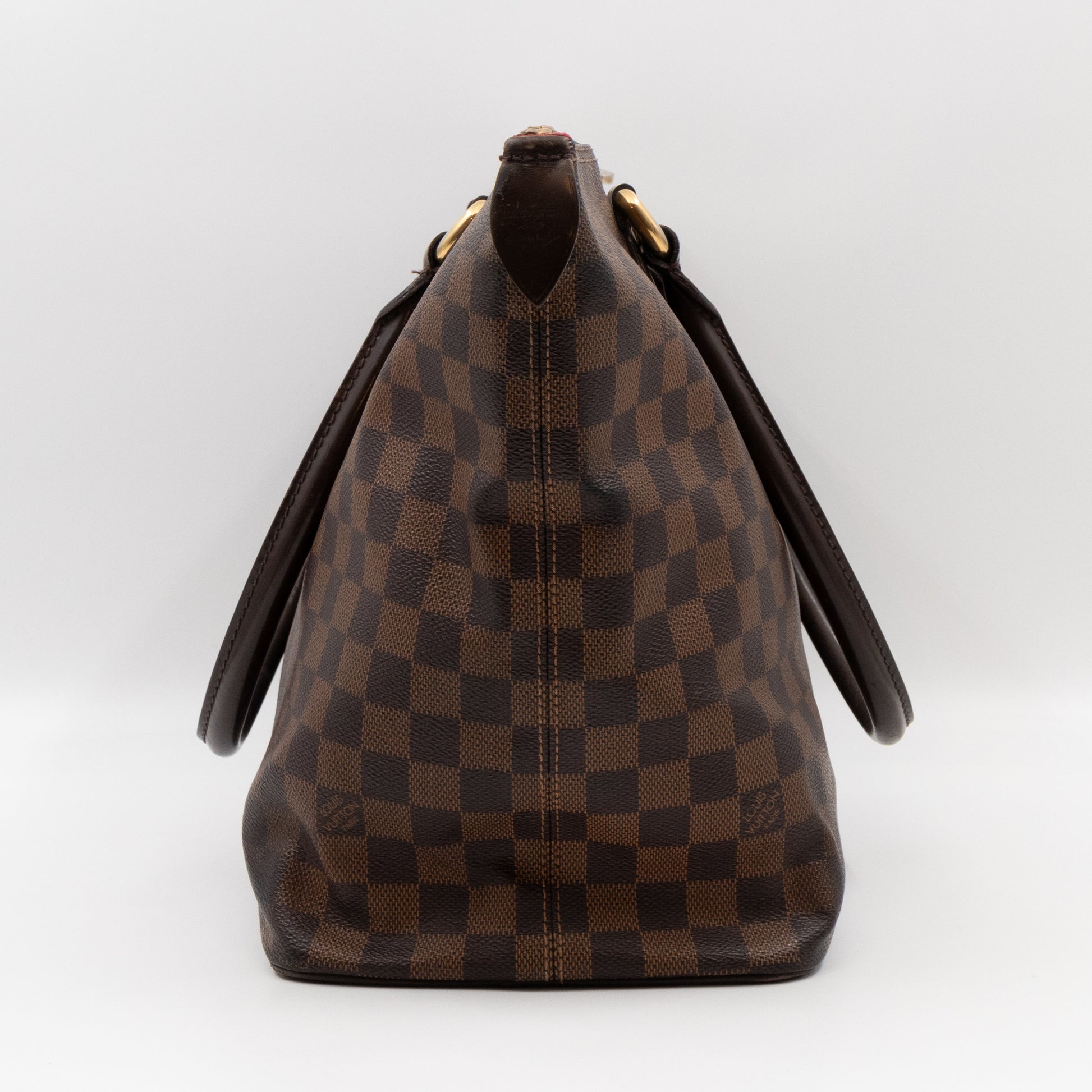 LOUIS VUITTON Damier Ebene Saleya MM Shoulder Handbag