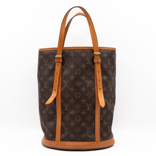 Louis Vuitton Ebene Monogram Mini Lin Petit Bucket Bag - Yoogi's