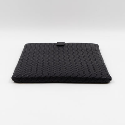 iPad Case Intrecciato Black Leather