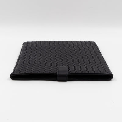 iPad Case Intrecciato Black Leather