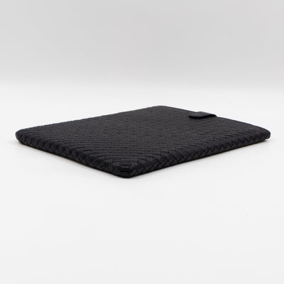 iPad Case Intrecciato Black Leather