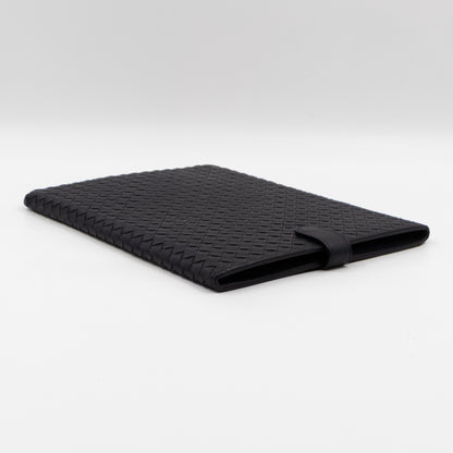 iPad Case Intrecciato Black Leather