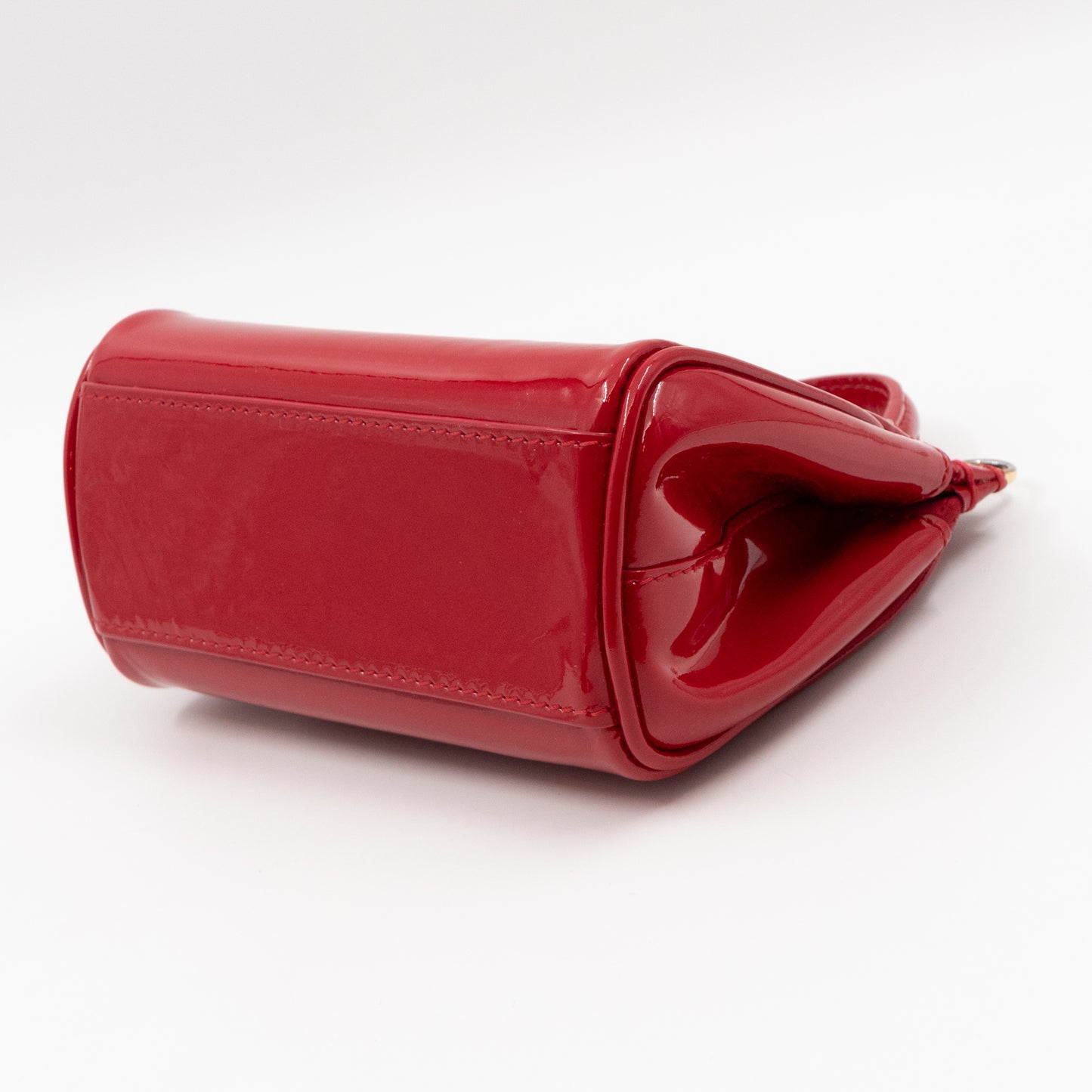 Sicily Micro Patent Leather Red